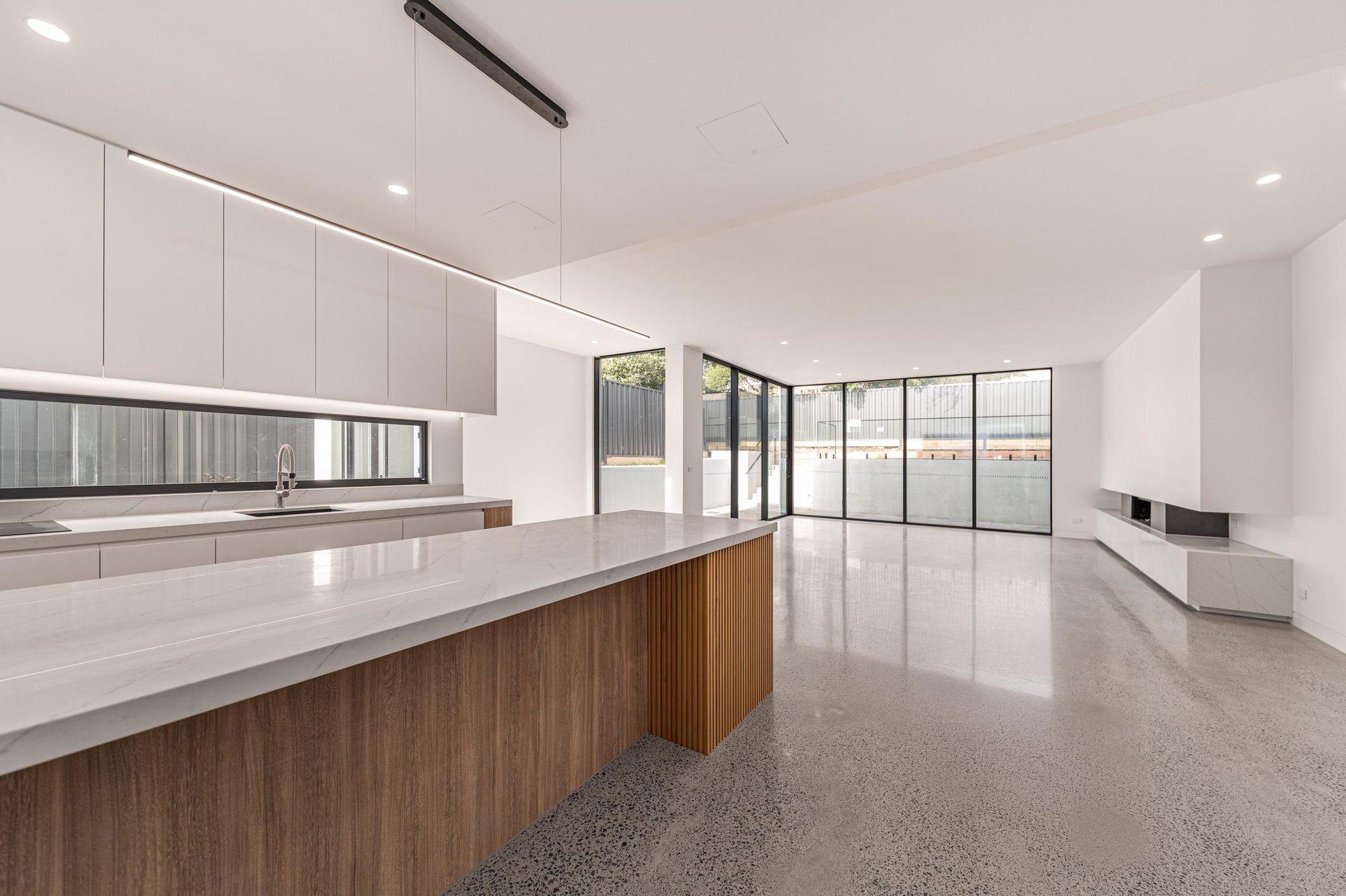Varcon custom home kitchen — considered joinery and materiality