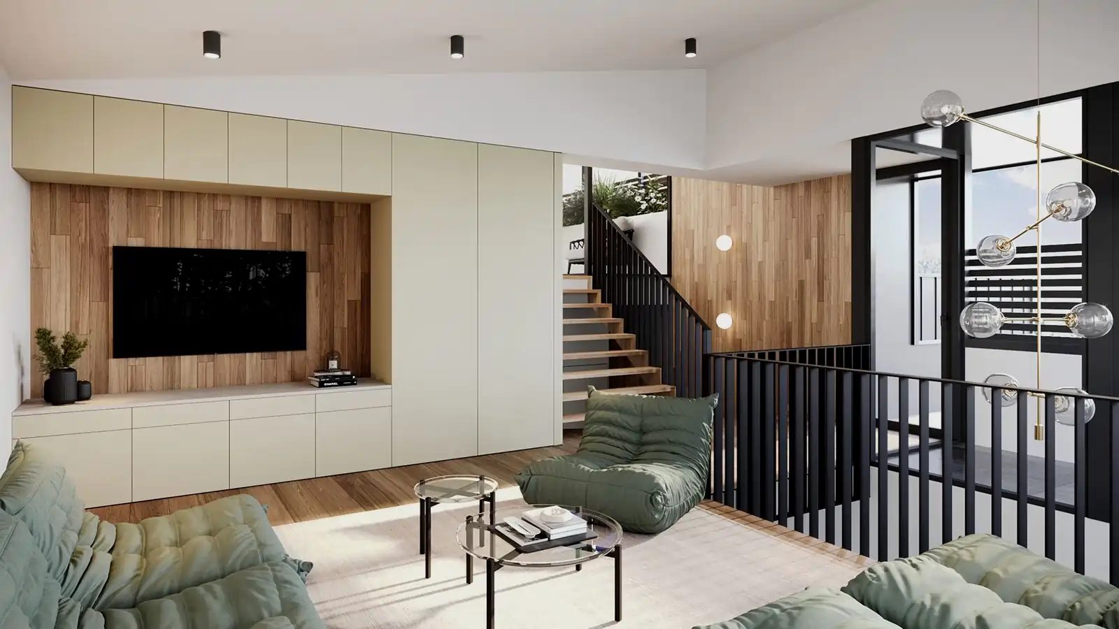 Varcon display home living and kitchen — Mont Albert North, custom home interior with quality finishes