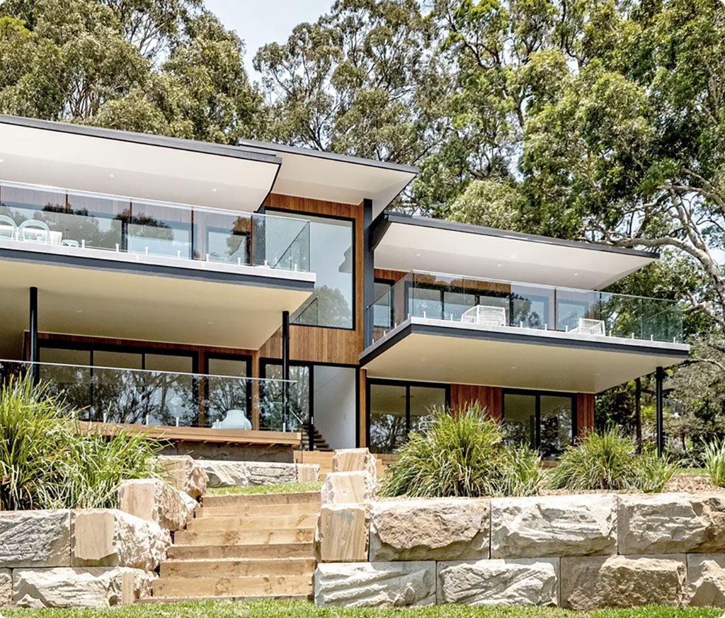 Sloping block custom home — Varcon Group Melbourne